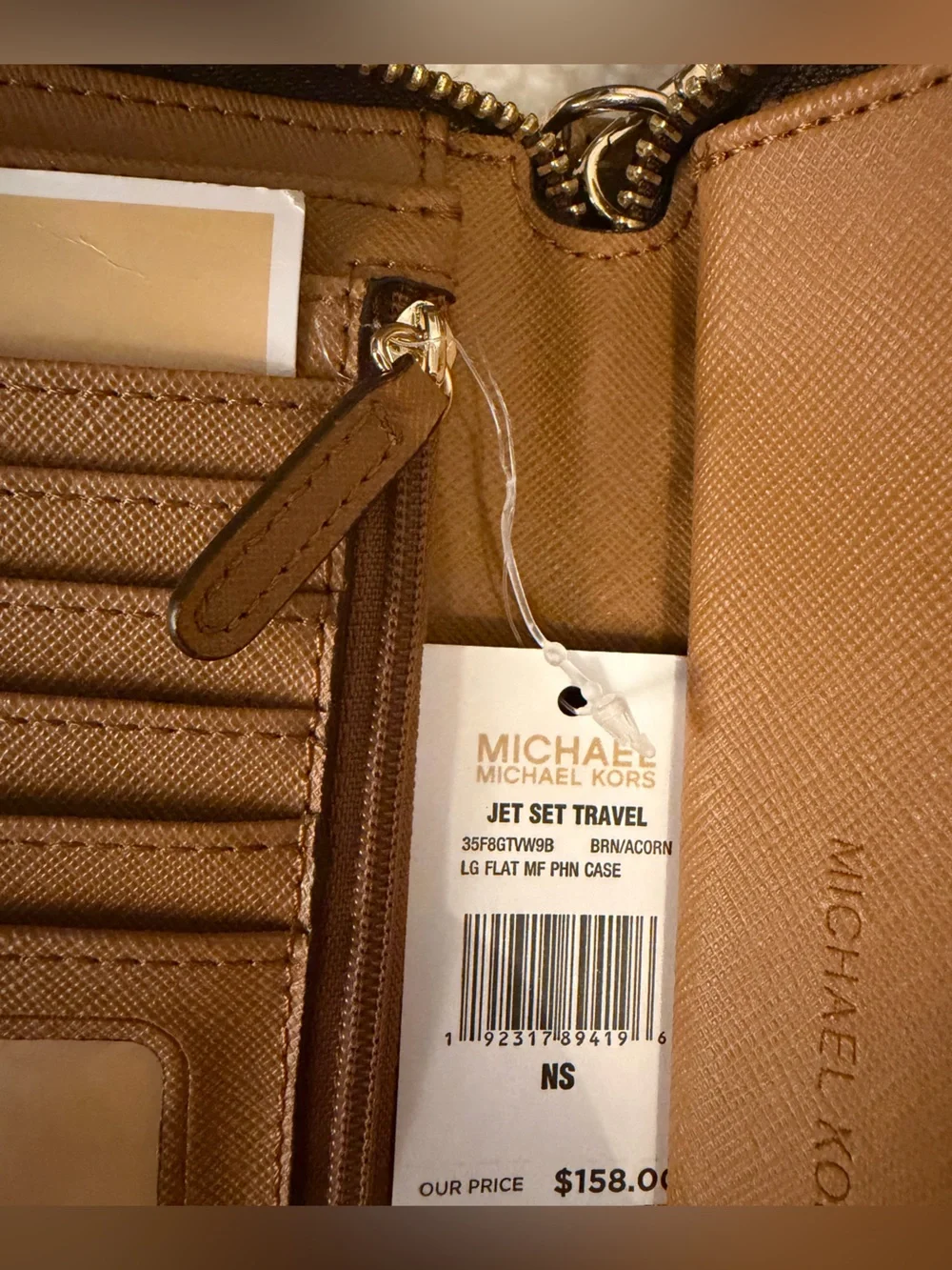 Michael Kors Jet Set Travel 2-Piece Set: Large Drawstring Tote & Matching Wallet